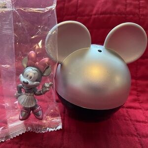 Minnie Mouse Disney 100 Collectible Mini Figure Mystery Blind Box Silver & Pink